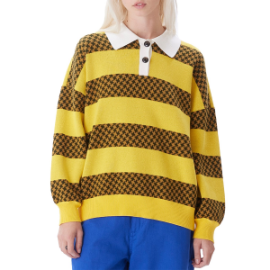 Women's Charlie Sweater 2023 | Obey Clothing in Yellow size Medium | Cotton