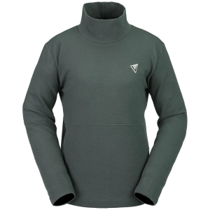 Women's Volcom Tech Pullover Fleece 2024 Green size X-Large | Cotton/Elastane/Polyester