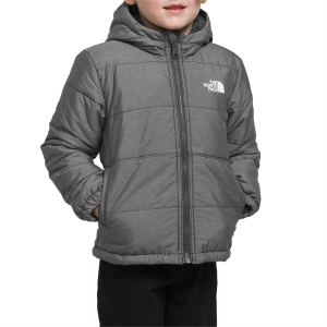 Image of Kid's The North Face Reversible Mt Chimbo Full Zip Hooded Jacket Toddlers' 024 Gray in Grey | Nylon/Polyester