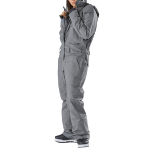 Women's FW Catalyst 2L Insulated Denim One-Piece 2023 in Gray size X-Large | Polyester/Denim