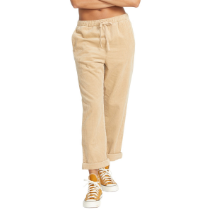 Image of Women's Volcom Stone Street Pants 2023 in Khaki size Large | Cotton