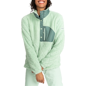 Women's Roxy Alabama Fleece 2024 in Green size Large | Polyester