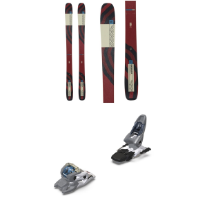 Women's K2 Mindbender 96 C W Skis 2024 - 148 Package (148 cm) + 100 Adult Alpine Bindings in White size 148/100