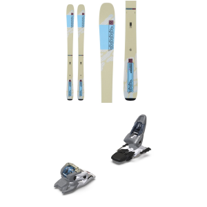 Women's K2 Mindbender 90 C W Skis 2024 - 160 Package (160 cm) + 90 Adult Alpine Bindings in White size 160/90