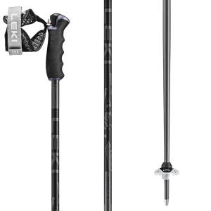 Image of LEKI Detect S Ski Poles 2025 in Black size 130 | Aluminum