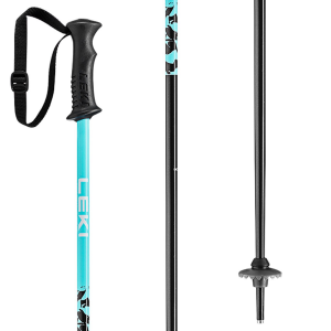 Kid's LEKI Rider Ski Poles 2025 in Turquoise size 36 | Aluminum