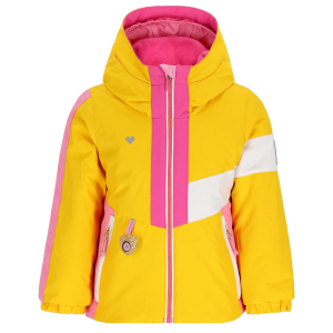 Image of Kid's Obermeyer Livia Jacket Toddler Girls' 2024 in White size 3 | Nylon/Polyester