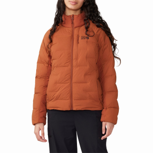 Women's Mountain Hardwear Stretchdown(TM) High-Hip Jacket 2024 Orange size Medium | Nylon/Elastane