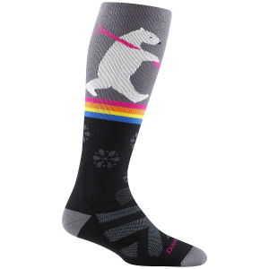 Image of Women's Darn Tough Due North Midweight OTC Socks 2025 in Black size Small | Nylon/Spandex/Wool