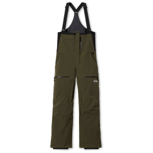 Image of Women's Mountain Hardwear Powder Maven(TM) Bibs 2024 in Green size Medium | Polyester