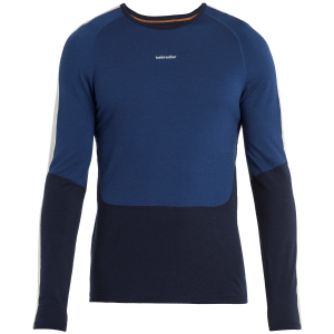 Image of Icebreaker 200 Sonebula Long-Sleeve Crew Top Men's 2024 in Orange size X-Large | Wool