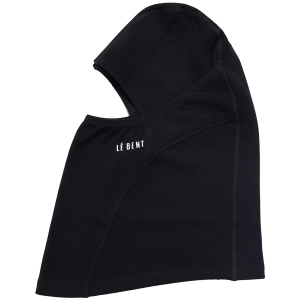 Image of Le Bent Waffle Midweight Balaclava 2025 in Black | Wool/Elastane/Polyester