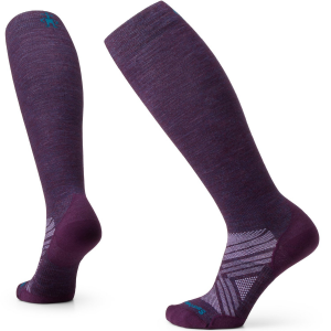 Image of Women's Smartwool Zero Cushion Extra Stretch OTC Socks 2025 in Purple size X-Large | Nylon/Wool/Elastane