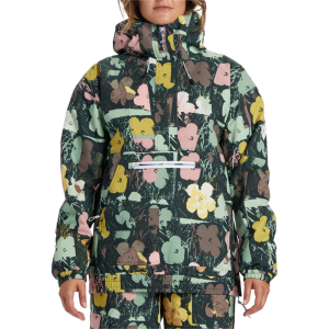Women's DC Andy Warhol Chalet Anorak Jacket 2024 in Green size Small | Polyester