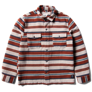 Vissla West Coast Overshirt Men's 2023 in Red size Small | Wool/Polyester