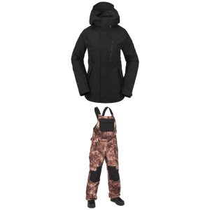 Image of Women's Volcom V.CO Aris GORE-TEX Jacket 2024 - X-Large Package (XL) + 2X-Large Insulated in Black size X-Large/2X-Large | Polyester