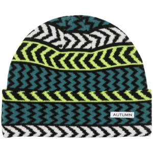 Image of Autumn Chevron Beanie Hat 2024 in Green