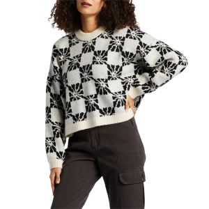 Women's Billabong Beyond Basic Sweater 2023 in Black size Large | Acrylic/Elastane/Polyester