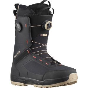 Salomon Echo Dual Boa Wide Snowboard Boots 2025 in Black size 9 | Rubber