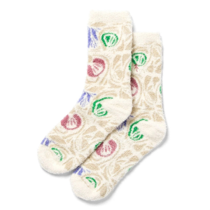 Image of Parks Project Wonderland Cozy Socks 2023 in White | Nylon/Spandex/Polyester