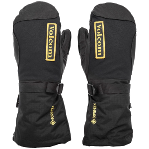 Image of Volcom 91 GORE-TEX Mittens 2024 in Black size Medium | Leather/Polyester