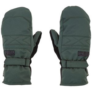 Image of Women's Volcom Peep GORE-TEX Mittens 2024 in Green size Medium | Suede