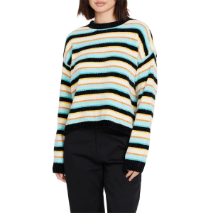 Women's Volcom Bubble Tea Sweater 2023 in Blue size Medium | Polyester