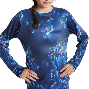 Kid's Rojo Outerwear Jyndie Crewneck Top Girls' 2024 in Blue size 10 | Spandex/Polyester