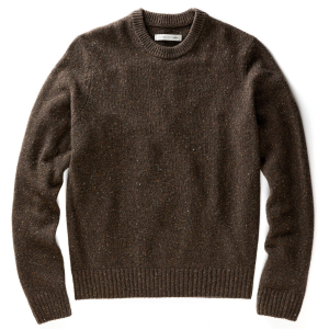 Outerknown Tomales Donegal Crew Sweater Men's 2023 Brown size Medium | Wool