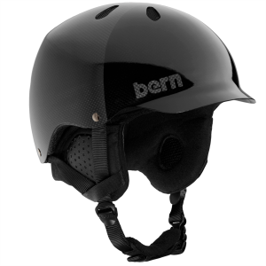 Image of Bern Watts Fiber Helmet 2024 in Black size Small/Medium | Plastic