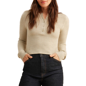 Women's Roark Well WornThermal Long-Sleeve Shirt 2023 Khaki size Medium | Acrylic/Wool/Rubber