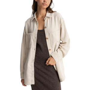 Women's Rhythm Oyster Shacket 2023 Jacket in White size Large | Polyester