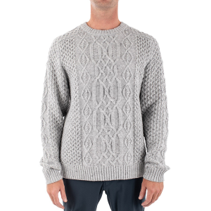 Jetty Angler Oyster Sweater Men's 2023 Gray in Grey size Small | Nylon/Wool/Viscose