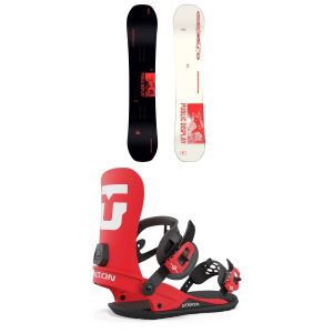 Public Snowboards Display Snowboard 2024 - 150 Package (150 cm) + L Mens in Red size 150/L | Aluminum/Plastic