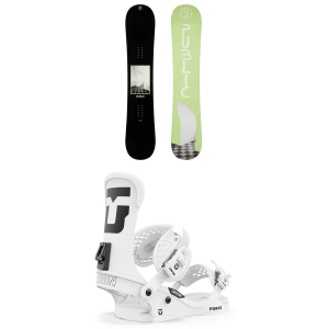 Public Snowboards General Snowboard 2024 - 153 Package (153 cm) + XS Mens in White size 153/Xs