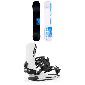 Public Snowboards Display Snowboard 2024 - 153 Package (153 cm) + S Mens in White size 153/S | Aluminum