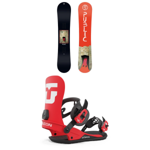 Public Snowboards General Snowboard 2024 - 154W Package (154W cm) + M Mens in Red size 154W/M | Aluminum/Plastic