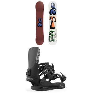 Public Snowboards Disorder Snowboard 2024 - 155 Package (155 cm) + L Mens in Green size 155/L | Aluminum