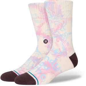 Image of Stance Cindy Lou Who Socks 2023 in Pink size Large | Nylon/Cotton/Elastane