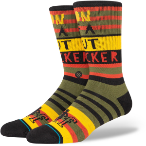 Image of Stance Son Of A Socks 2023 in Black size Medium | Nylon/Cotton/Elastane