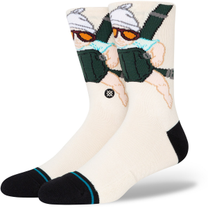 Image of Stance Carlos Socks 2023 in White size Medium | Nylon/Cotton/Elastane