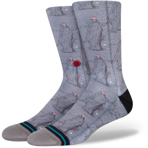 Stance Happy Holideath Socks 2023 in Gray size Large | Nylon/Cotton/Elastane