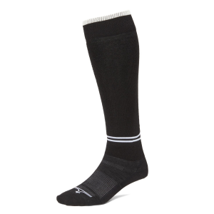 Image of evo Ultra Lightweight Fit Snow Socks 2025 in Black size Large | Nylon/Wool/Elastane