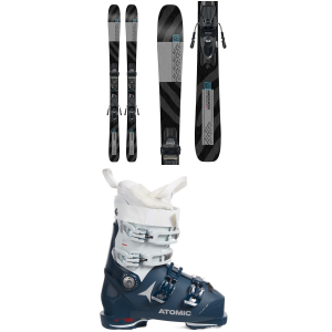 Women's K2 Mindbender 85 Skis + Squire 10 Bindings 2024 - 163 Package (163 cm) + 25.5 W's Alpine Ski Boots in Blue size 163/25.5