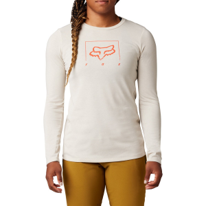Women's Fox Racing Ranger DR Mid Long-Sleeve Jersey 2022 in White size Small | Cotton/Polyester