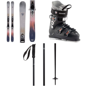 Image of Women's Rossignol Rallybird 90 Pro Skis + Xpress 10W GW Bindings 2024 - 140 Package (140 cm) + 23.5 W's Alpine Ski Boots /Plastic size 140/23.5 | Polyester/Plastic