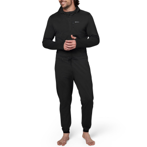 Flylow Bobby Fleece Onesie Men's 2024 in Black size X-Large | Spandex/Polyester