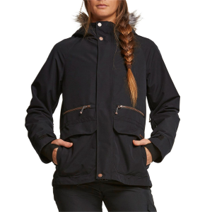 Women's Rojo Outerwear Wilder Plus Jacket 2024 - XX2X-Large in Black size Xxxxl | Leather/Polyester