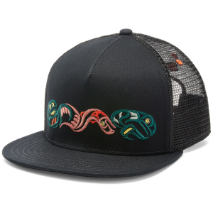 Image of Smartwool Trickster Trucker Hat 2024 in Black | Cotton/Wool