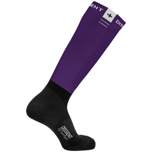 Kid's Dissent IQ Comfort Zero Cushion Socks 2025 - OS in Purple | Spandex/Wool/Lycra